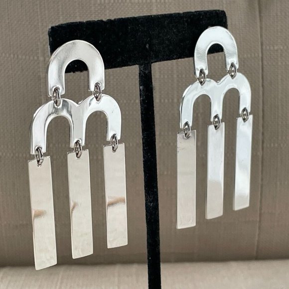 J. Crew Jewelry - J. Crew Women Earring Silver Tone Fashion Ear Jewelry New